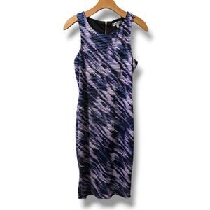 JLo Jennifer Lopez women's Purple black sleeveless bodycon dress - size 6